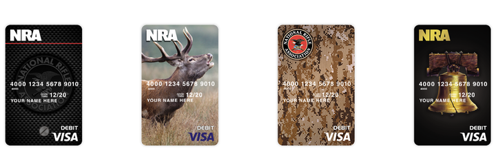 NRA members can get Visa cards sporting the gun group's brand.