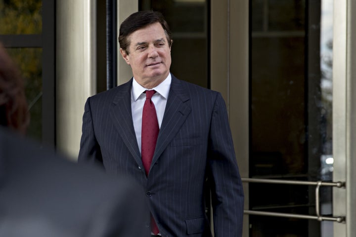 Paul Manafort, former campaign manager for Donald Trump, walks out of the U.S. Courthouse after a bond hearing in Washington,