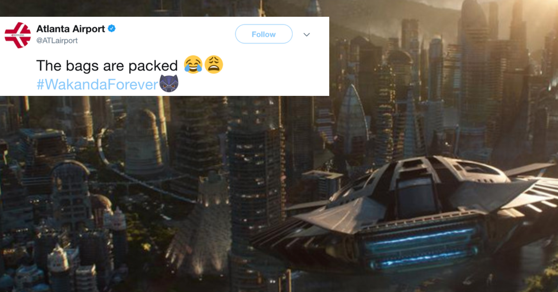 Atlanta Airport Teases 'Black Panther' Fans With Flights To Wakanda