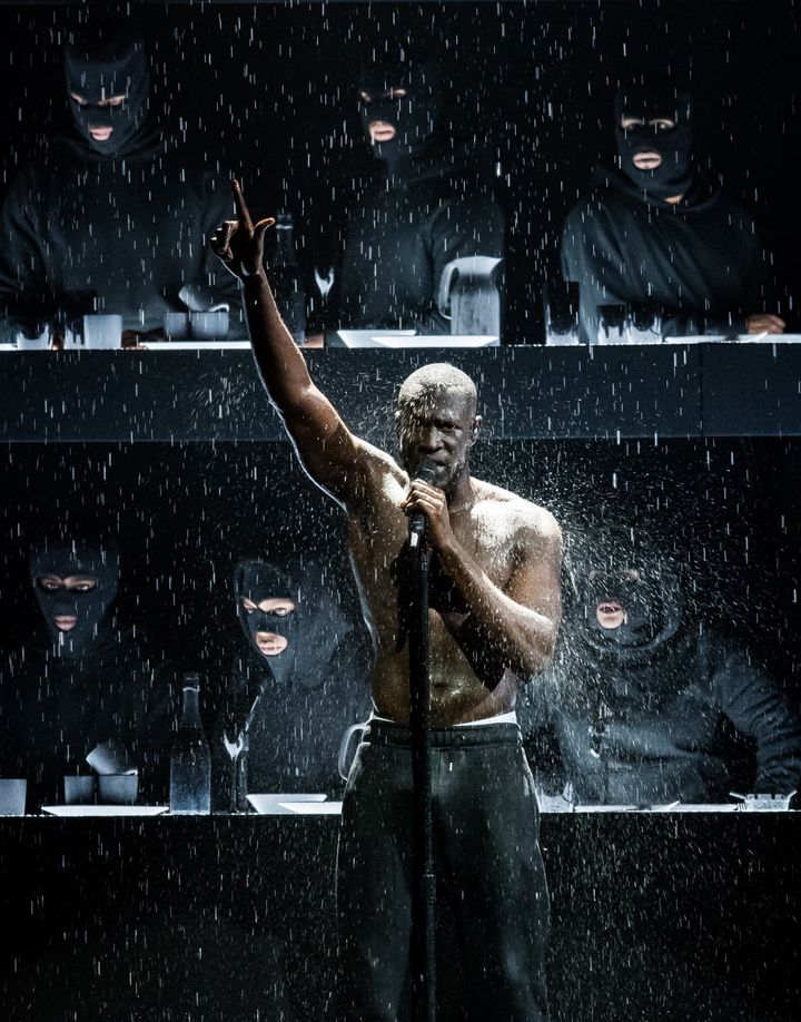 Stormzy took aim at Theresa May during his Brit Awards performance