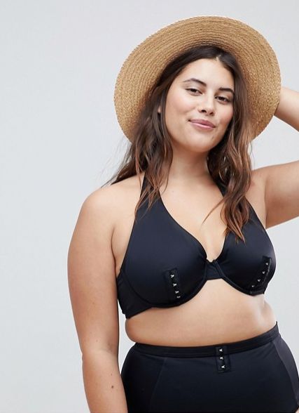 plus size bikini top with underwire