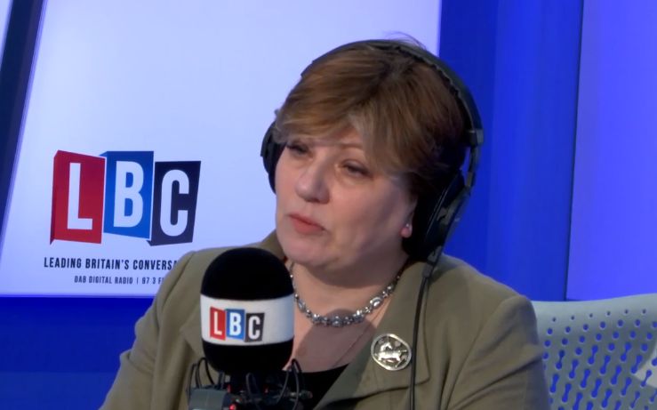 <strong>Emily Thornberry in the LBC studio</strong>