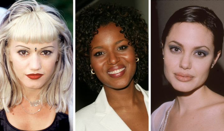 Gwen Stefani, Kerry Washington and Angelina Jolie in the '90s -- it was a different time for brows.