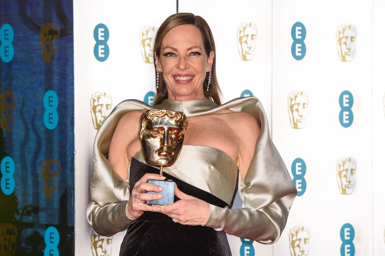 Allison with her Best Supporting Actress Bafta
