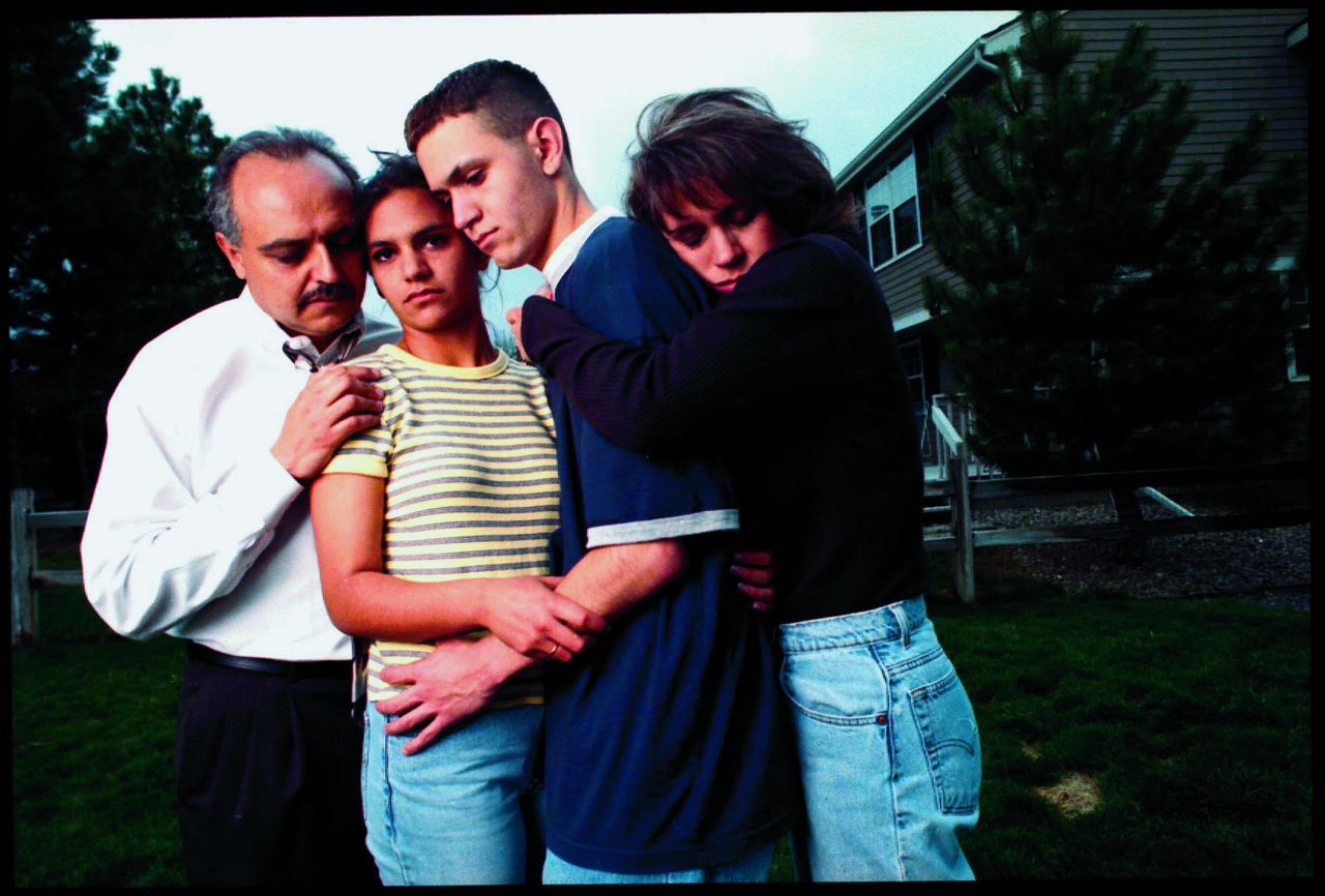 Zachary Cartaya took this photograph with his family soon after surviving the Columbine attack in 1999. He says he is "so proud" of the Stoneman Douglas students.