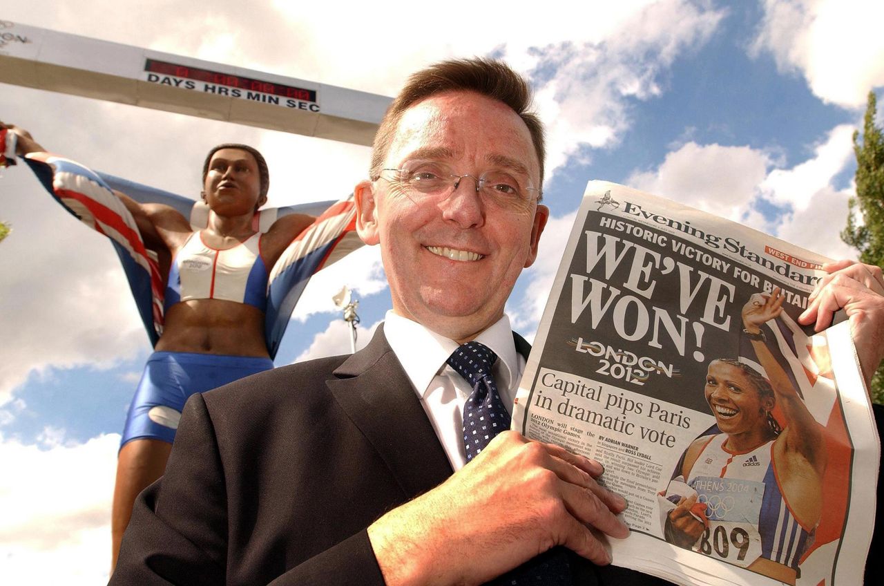 Robin Wales, the day London won the 2012 Olympics bid.