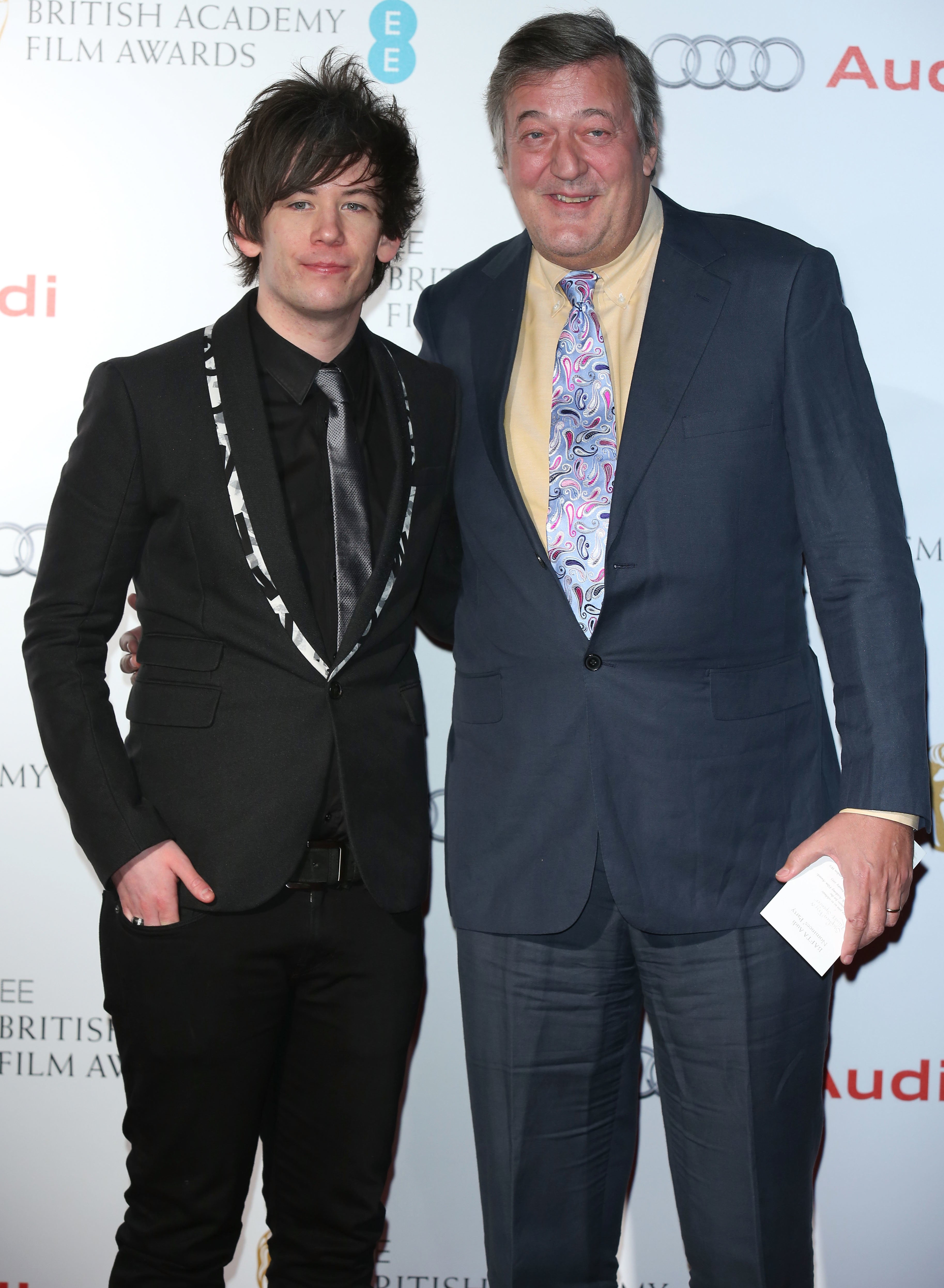 <strong>Stephen and husband Elliot in February 2015 </strong>