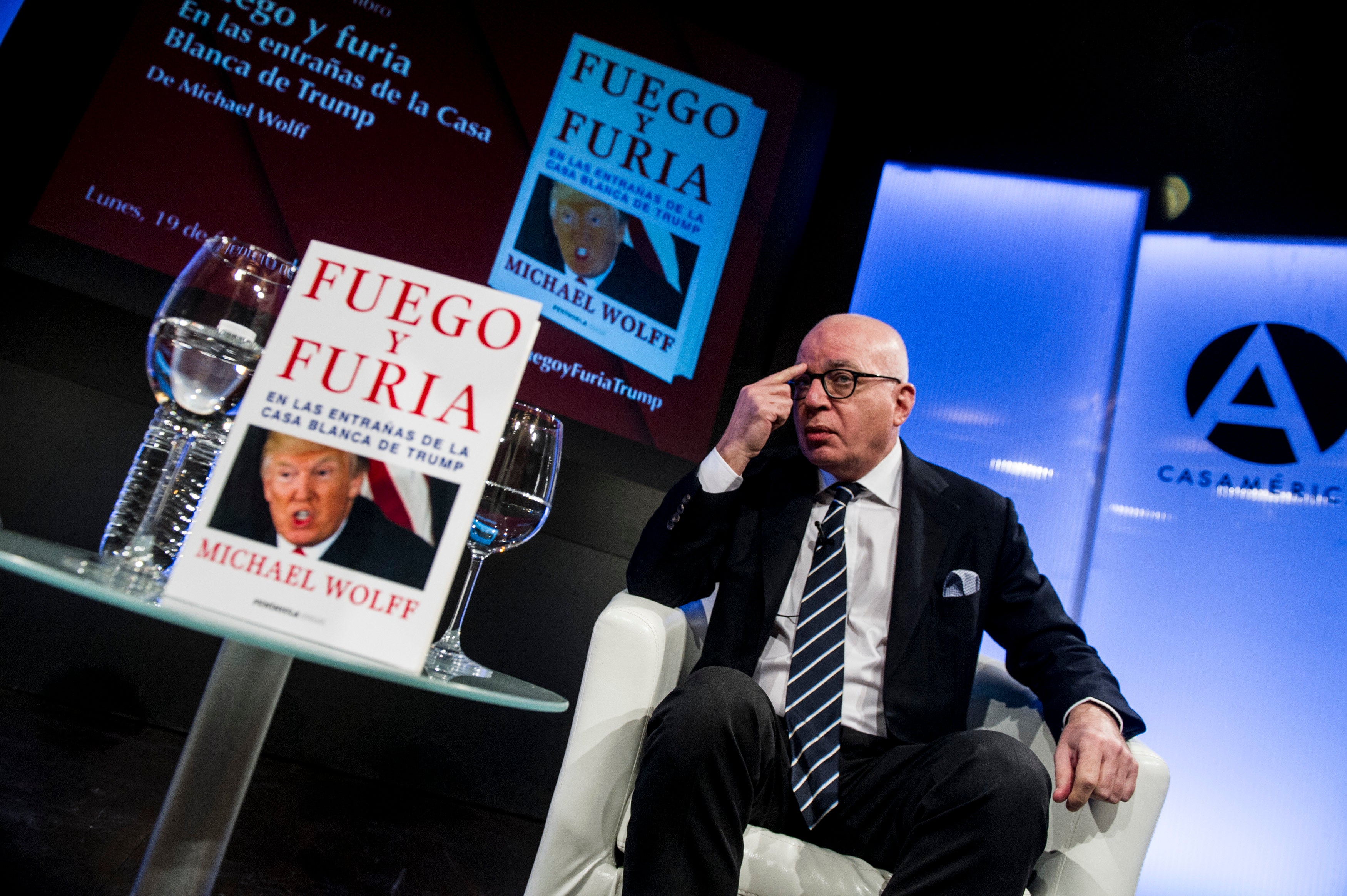 <strong>Wolff has been on a worldwide promotional book tour.</strong>