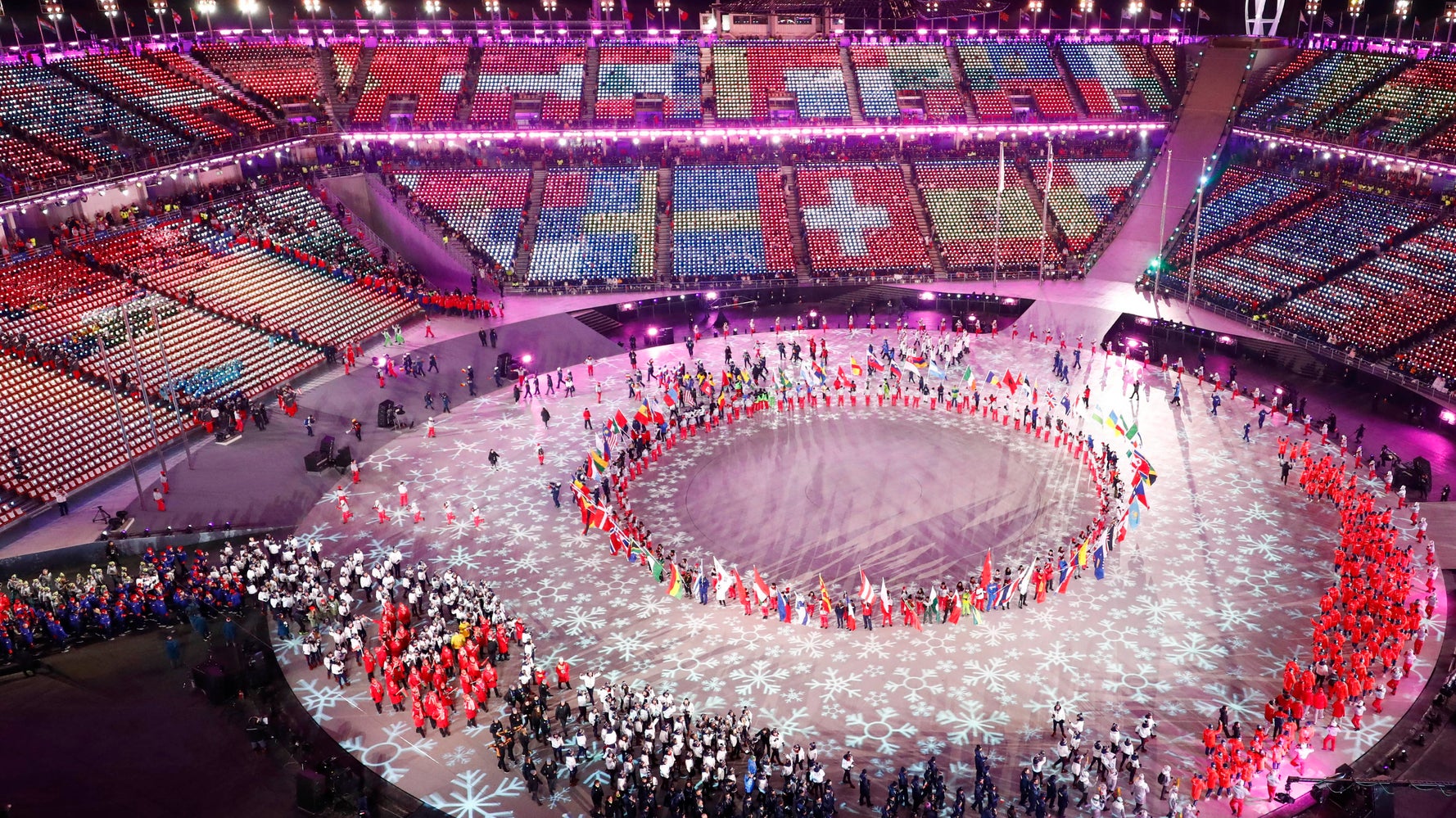 Stunning Photos Capture The 2018 Olympics' Closing Ceremony In All Its