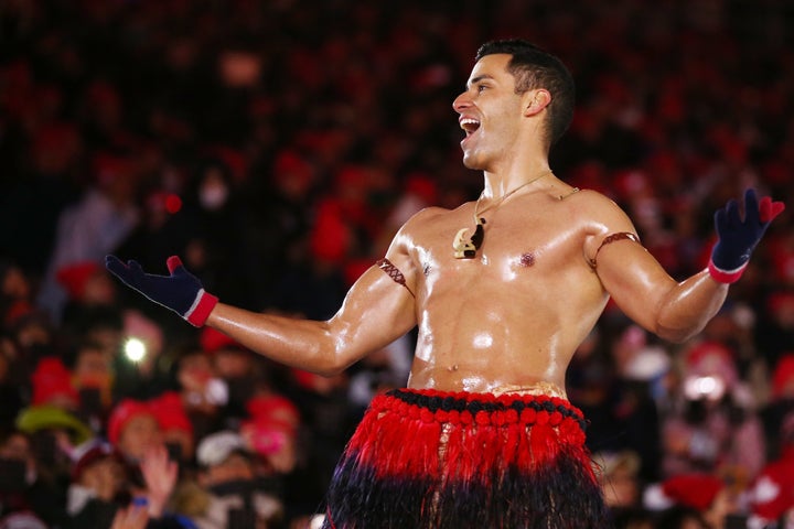 For Pita Taufatofua of Tonga, the 2018 Winter Olympics are "about inspiring people to push themselves out of their comfort zone, to not fear failure, to fail and then laugh at it and then try again.”