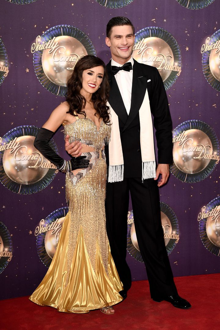 Janette and Aljaž at last year's 'Strictly' red carpet launch