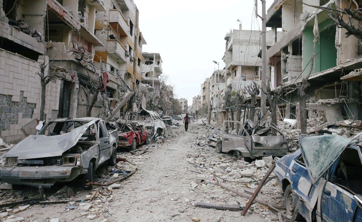 The bombardment of eastern Ghouta over the past week has been one of the heaviest of Syria’s seven-year war, killing at
