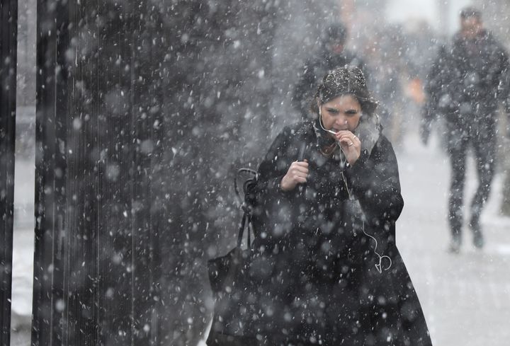 Up to 20cm of snow is expected to accumulate in parts of the UK overnight 