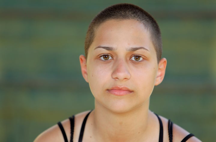 Gonzalez sits for a portrait after calling for more gun control at a rally on Feb. 17, 2018 in Fort Lauderdale, Florida. 