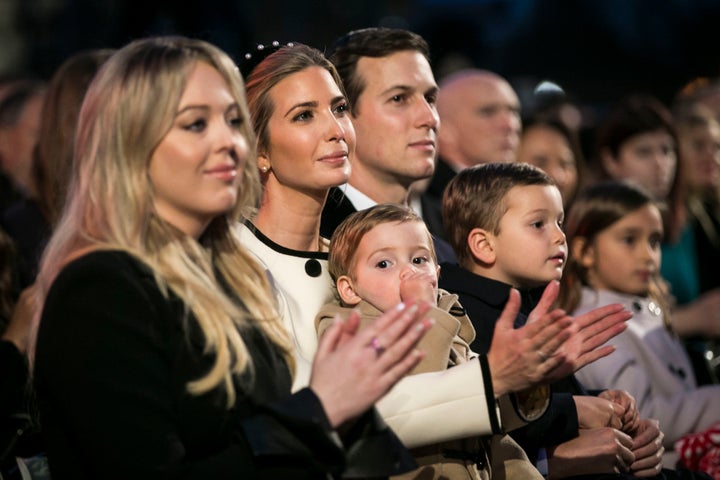 The president's family has wealthy forebears to thank for its boost in life. From left, Tiffany Trump, Ivanka Trump