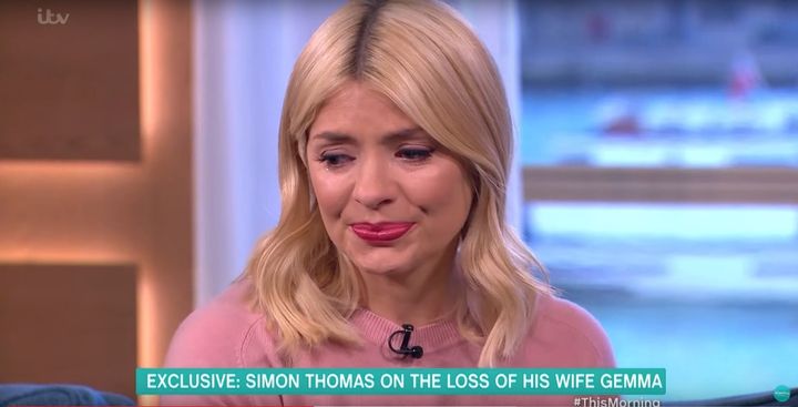 Holly Willoughby had an emotional reaction to the powerful interview
