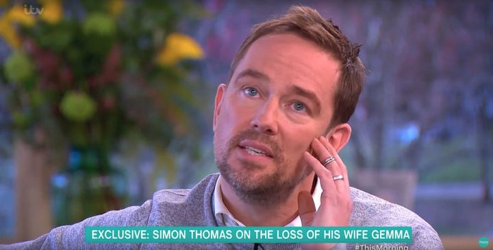Simon's wife died three days after being diagnosed with leukaemia