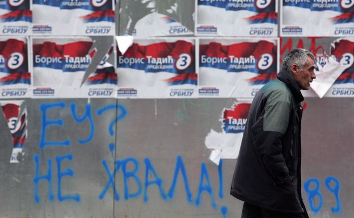 Γκράφιτι Σερβία: «ΕΕ; Όχι ευχαριστώ!» 