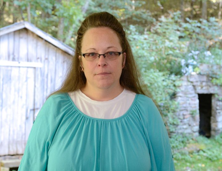 Kim Davis of Kentucky's Rowan county has been embraced by the conservative Christian crowd because of her outspoken opposition to same-sex marriage. 