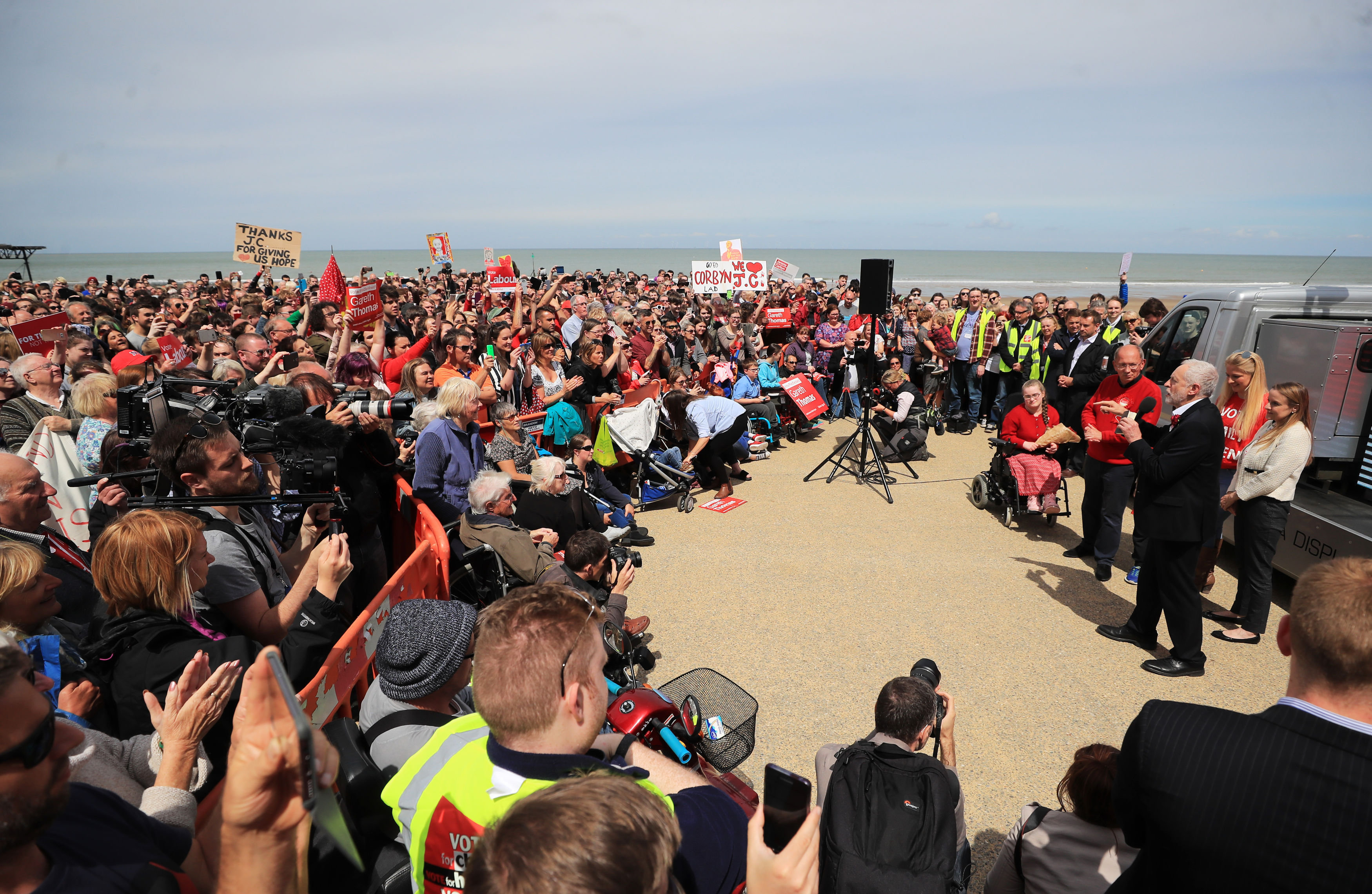 <strong>A Labour rally in north Wales</strong>