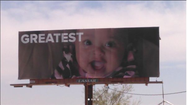A series of billboards from Alex Ohanian spelled out a sweet message to his wife, tennis great Serena Williams.