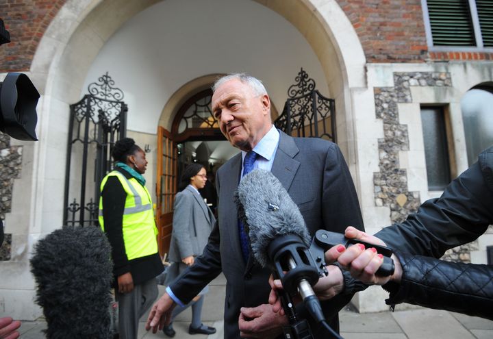 Ken Livingstone outside his disciplinary hearing in April 2017