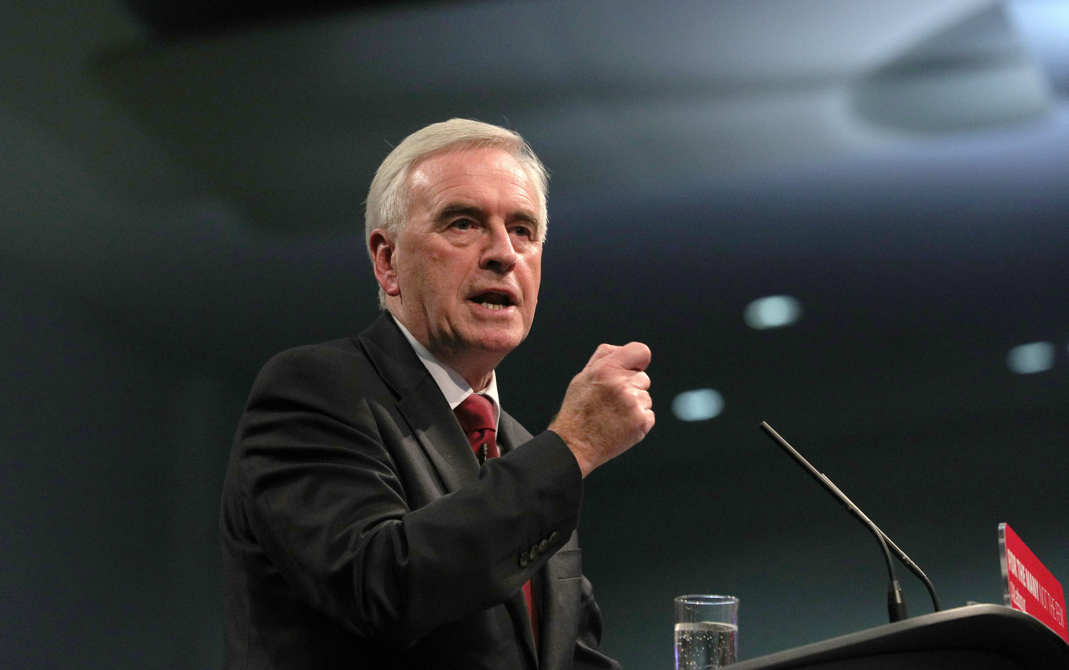 <strong>Shadow chancellor John McDonnell</strong>