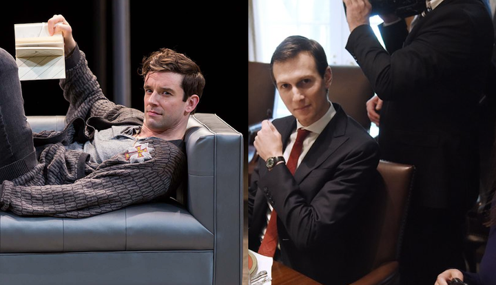 Prince Hamlet (portrayed here by Michael Urie) and Jared Kushner, President Donald Trump's son-in-law, were both represe