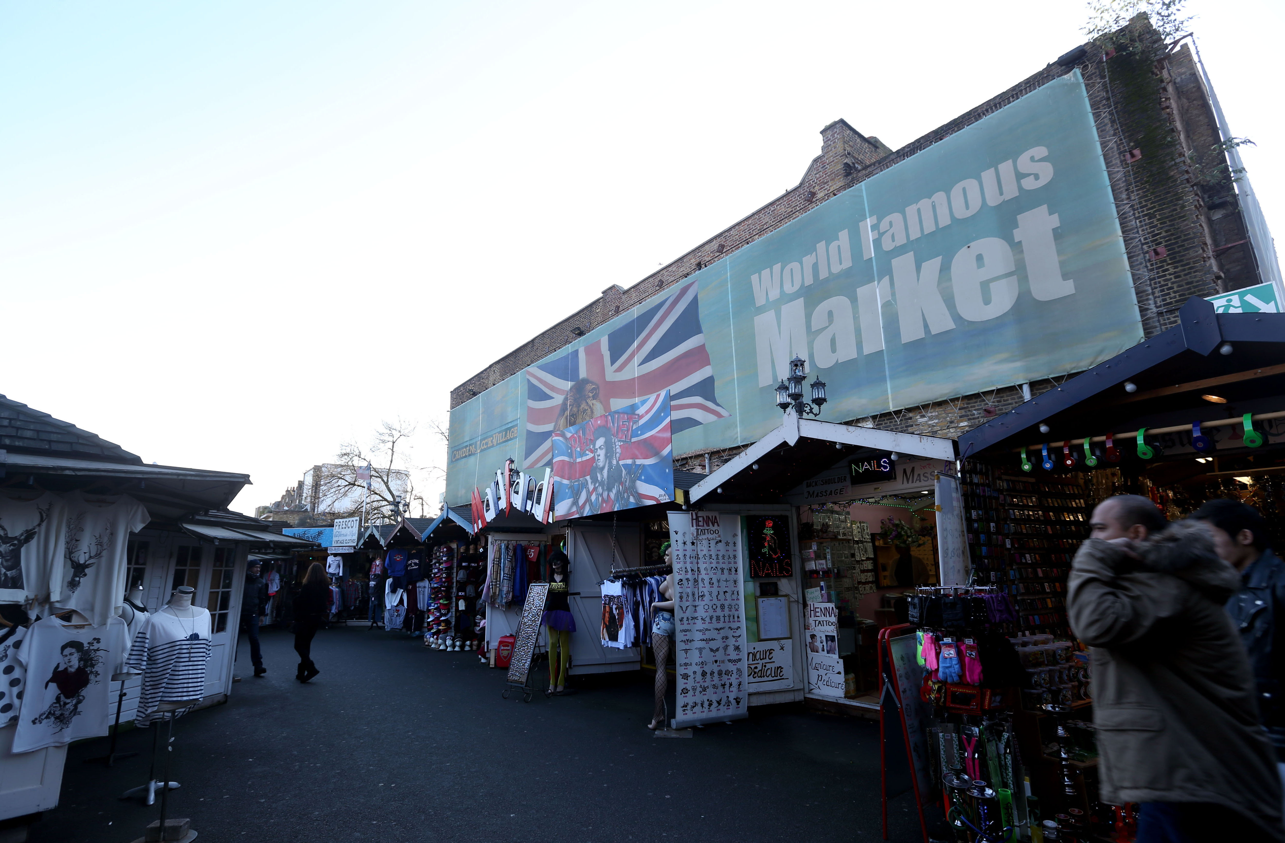 Camden Lock Market in north London.