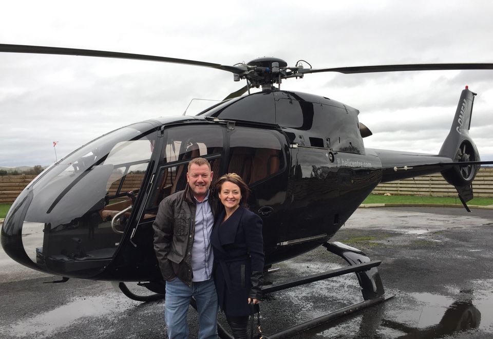 Gary and Julie on the day they got engaged.