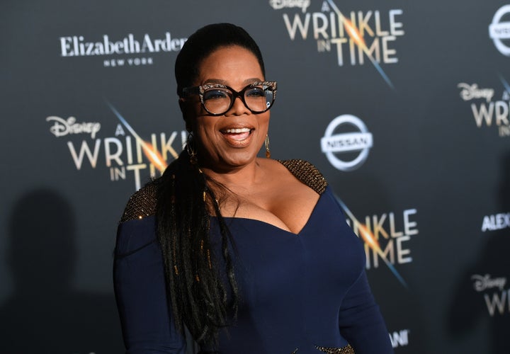 Oprah at the premiere of her new movie, "A Wrinkle In Time," on Feb. 26 in Los Angeles.