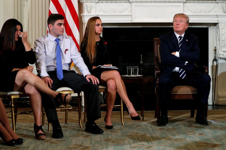 President Donald Trump last week met with survivors of this month's school shooting in Florida and suggested arming teachers and other faculty members to prevent such tragedies from happening again.