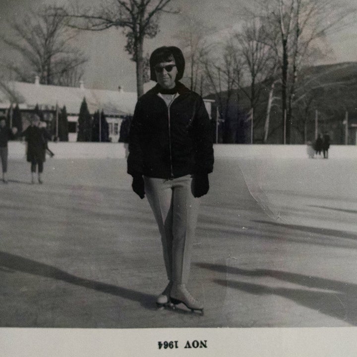 The author's grandmother on her honeymoon in upstate New York in 1964.