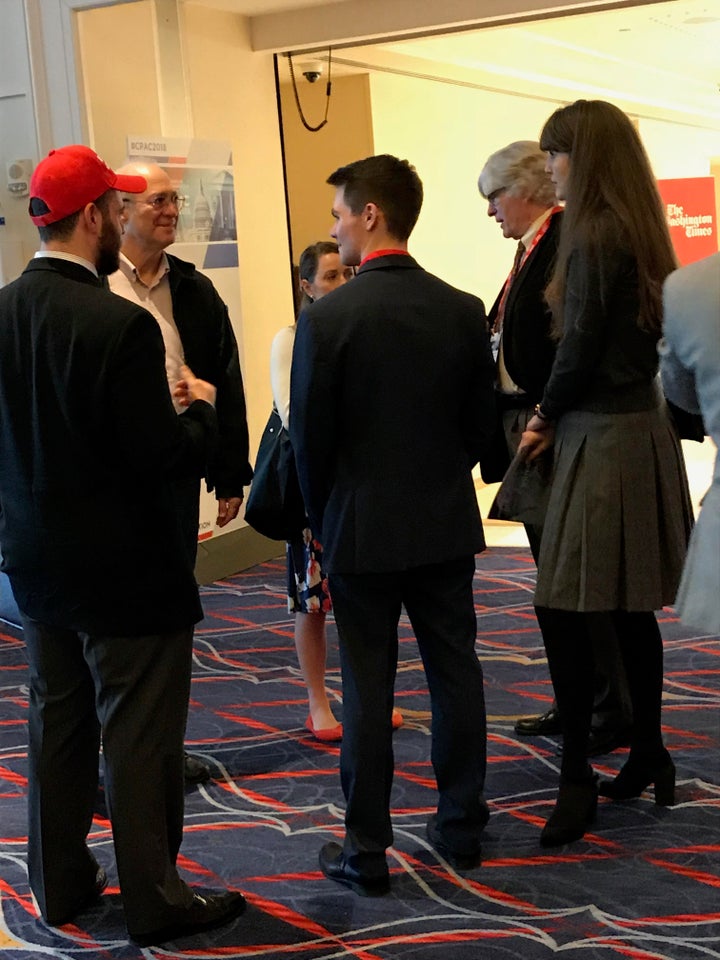 Peter Brimelow, second from the right, at CPAC.