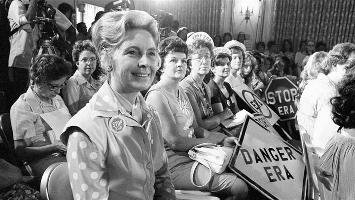 Phyllis Schlafly, leader of the effort to defeat the Equal Rights Amendment, in 1976.