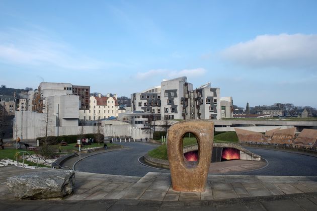 The Scottish Parliament building, in Edinburgh 