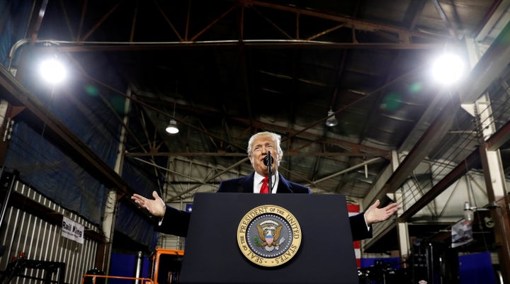 President Donald Trump briefly mentioned Rick Saccone, the Republican candidate in a special House election in western Pennsy