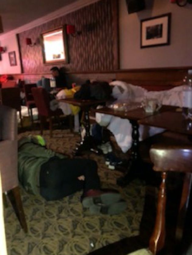 The Brewers Arms in Berwick became an impromptu guest house on Thursday night 