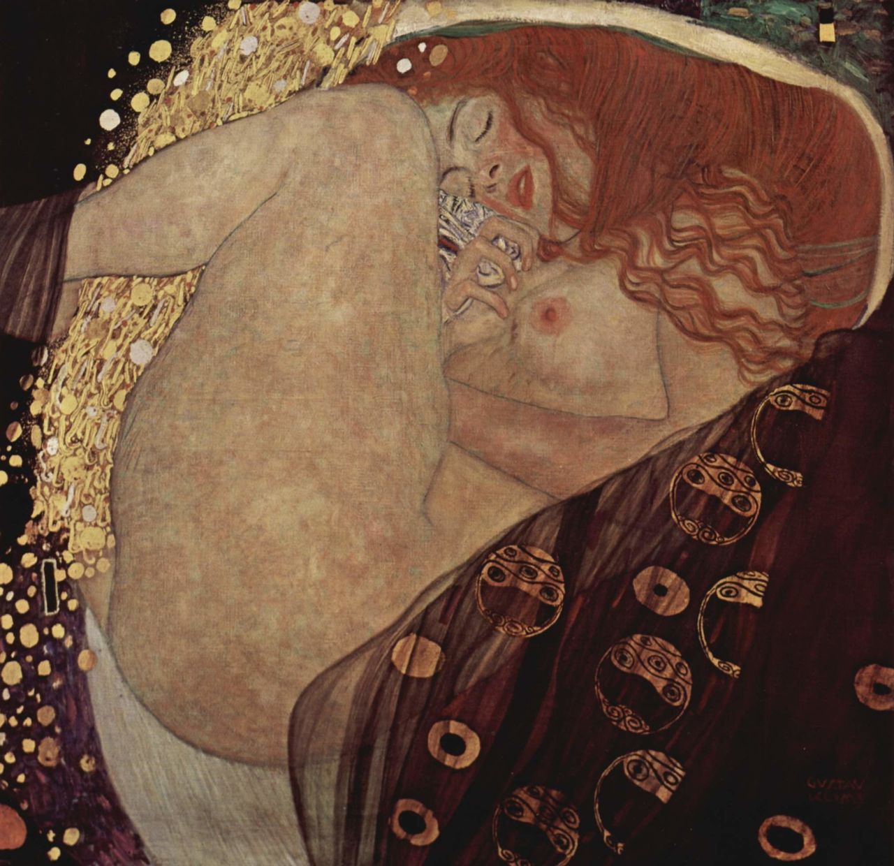 Gustav Klimt, «Δανάη» (1907)