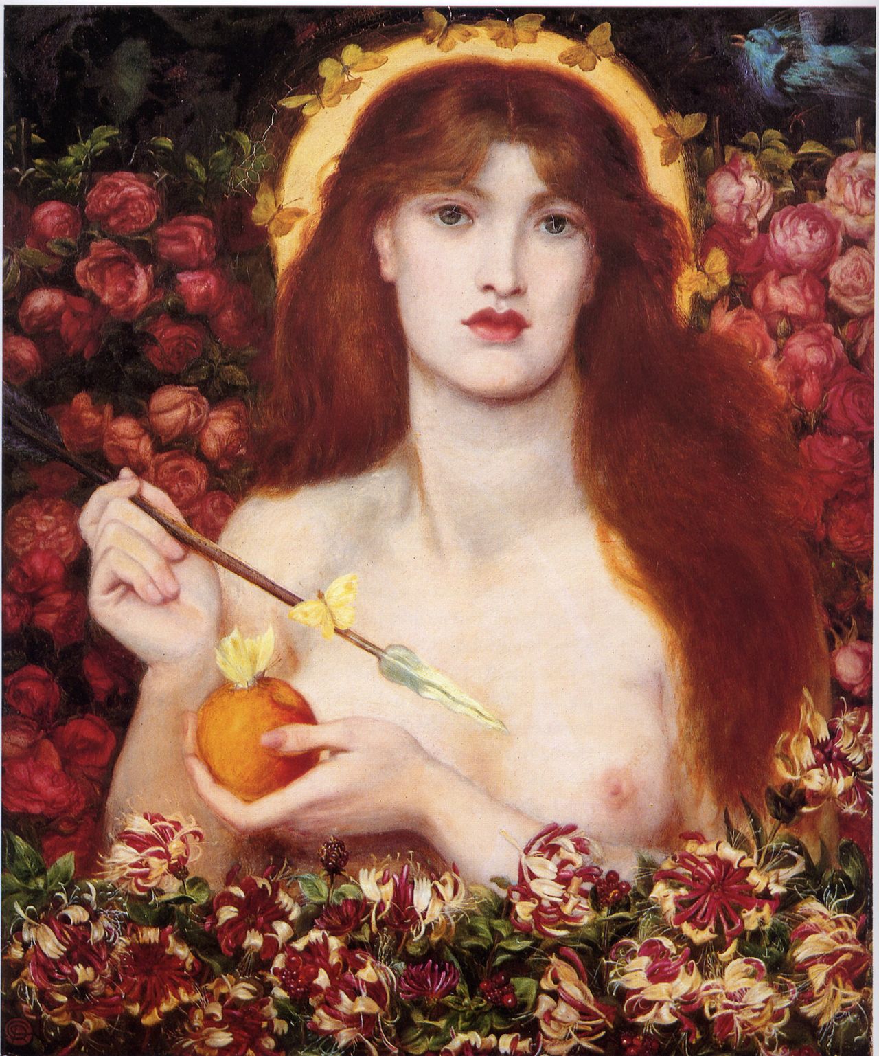 Dante Gabriel Rossetti «Venus Verticordia» (η Αφροδίτη που μεταστρέφει τις καρδιές (1868)