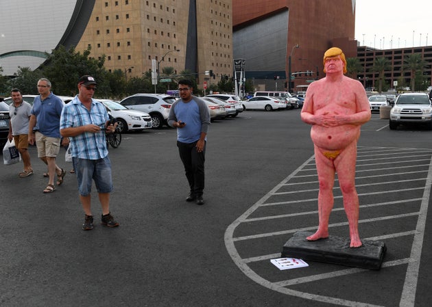 A Statue Of Harvey Weinstein On A Casting Couch Appears On