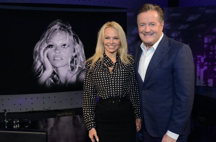 Pamela Anderson and Piers Morgan