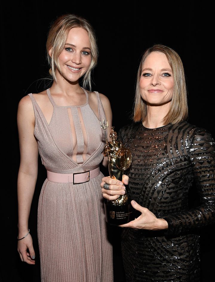 Jennifer Lawrence and Jodie Foster