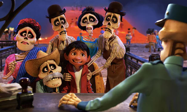 The cast of "Coco."