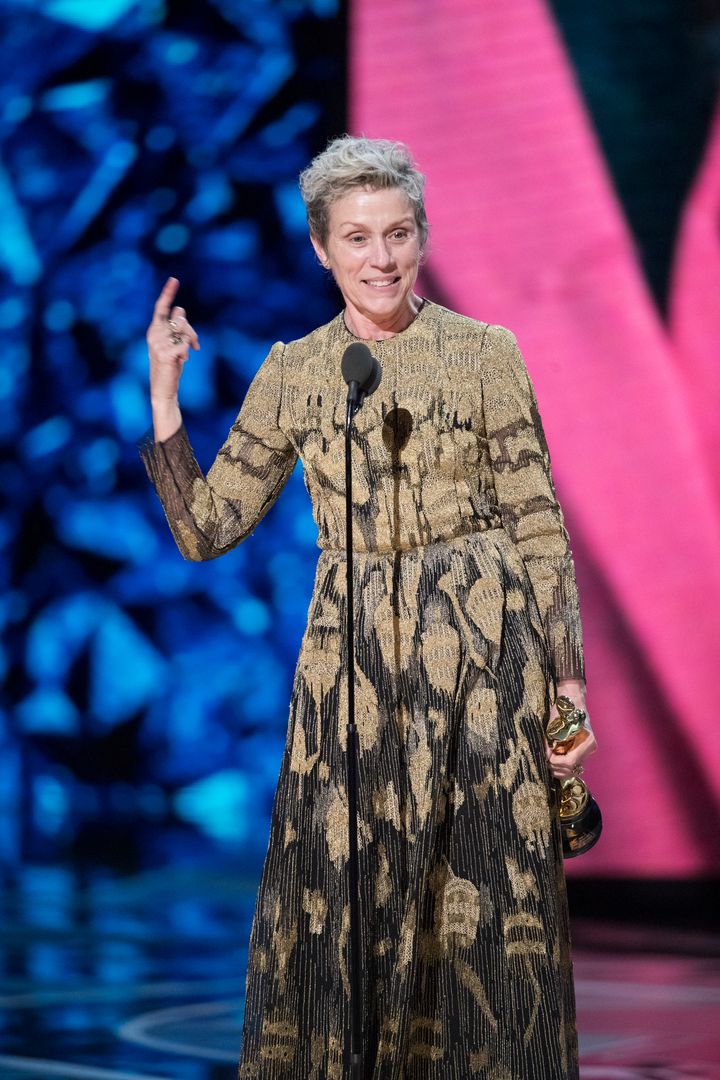 Frances McDormand at the Oscars