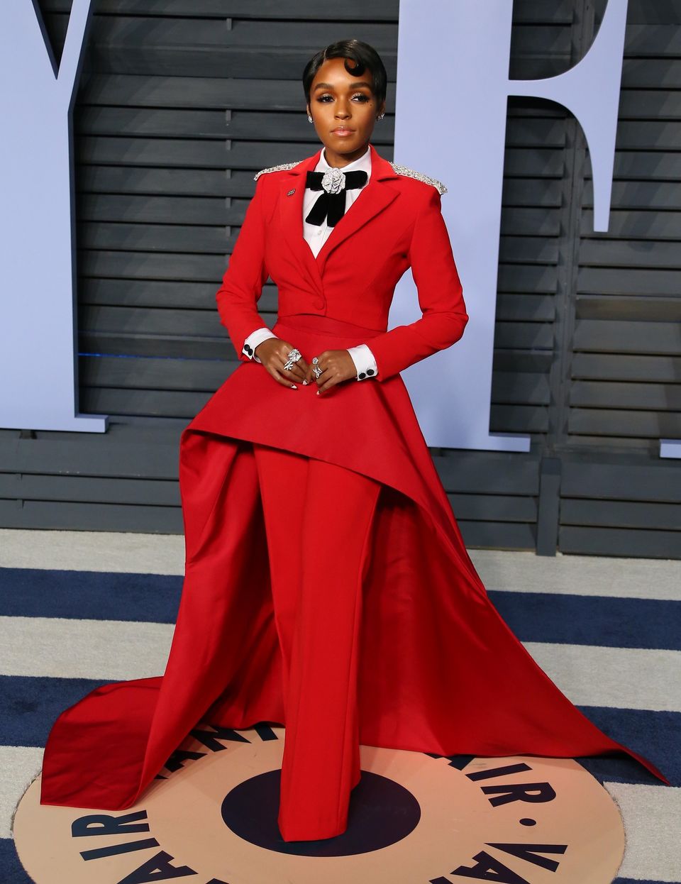 Looks We Love: Janelle Monae Is A Lady In Crimson At The Vanity Fair ...