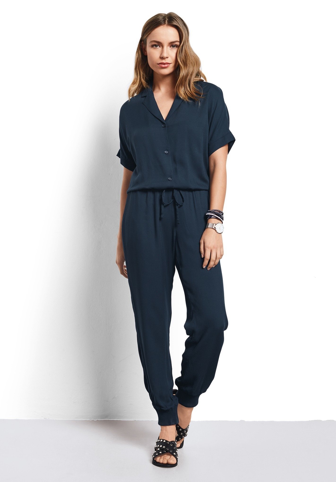 hush cropped jersey jumpsuit