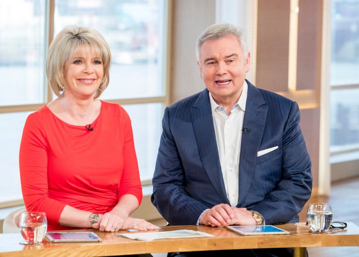 Ruth Langsford and husband Eamonn Holmes on 'This Morning'