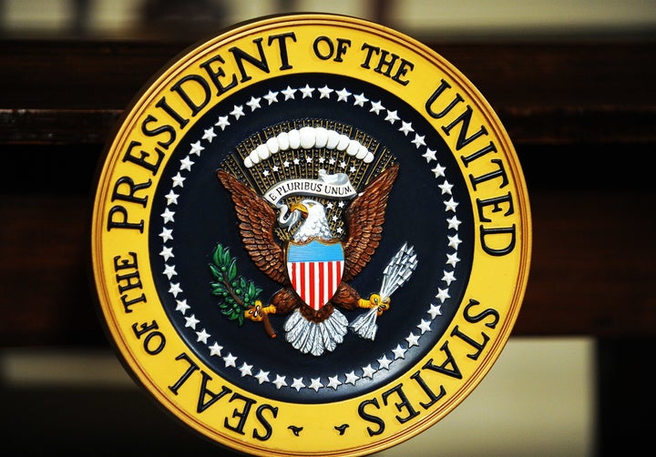 The U.S. presidential seal.