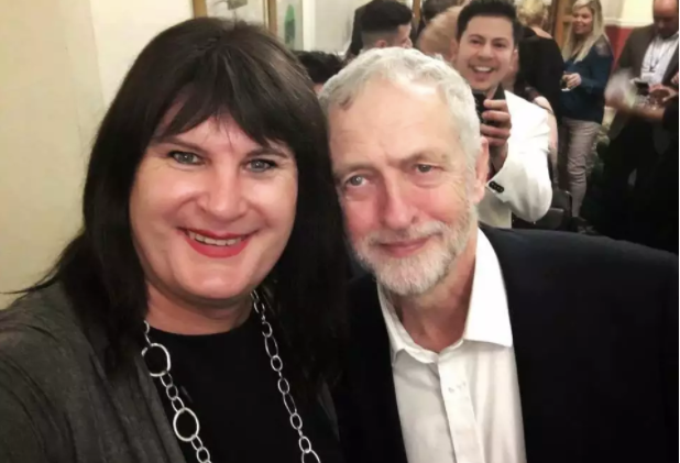 Sophie Cook and Jeremy Corbyn